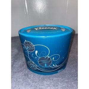 Vintage 2009‎ Kleenex Oval Tissue Box Holiday Magic Blue 70 ct Hard To Find!